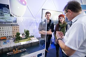Diorama von Dataport am Stand Hamburg Digital beim Tag der Deutschen Einheit